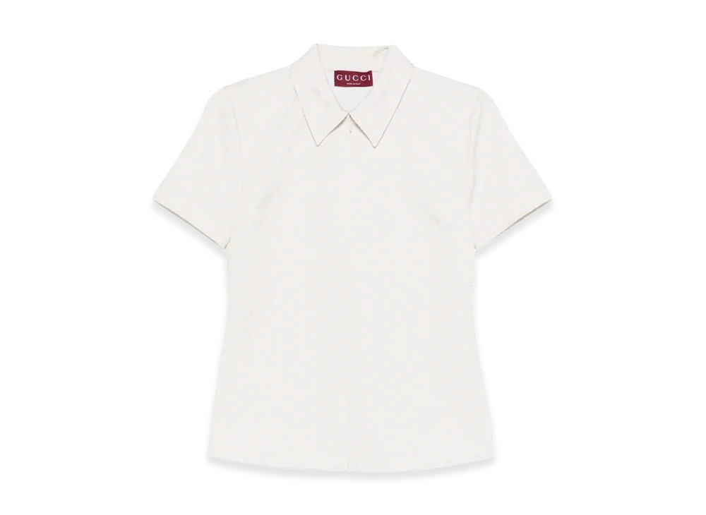 GUCCI Women's Gabardine Shirt "White"