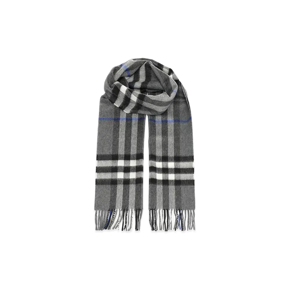 Burberry Embroidered Cashmere Scarf "Checked"
