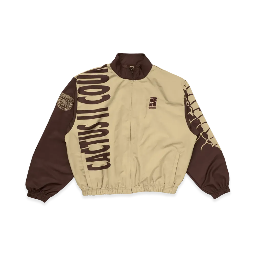 Travis Scott Cactus Jack x Nike Cactus Court Zip Windbreaker "Beige/Brown"