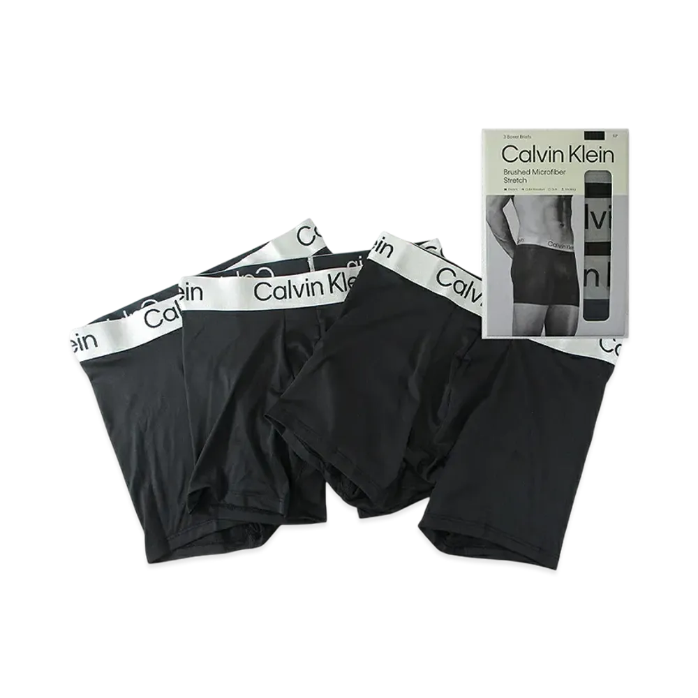 Calvin Klein 3Piece Stretch Boxer Briefs "Black"