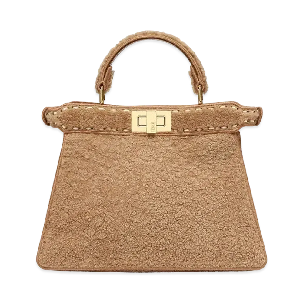 FENDI Peekaboo Iseeu Small Sheepskin Bag "Beige"