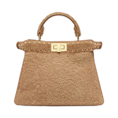 FENDI Peekaboo Iseeu Small Sheepskin Bag "Beige"