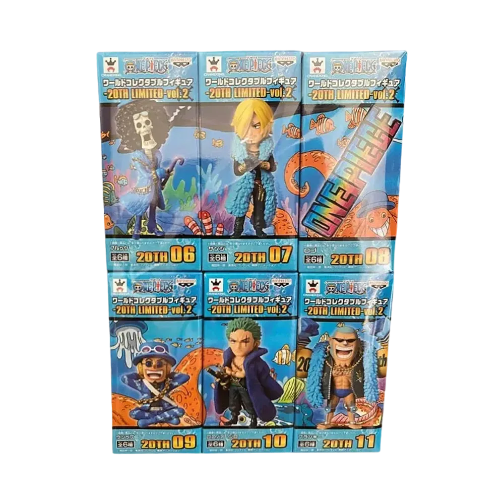 Banpresto One Piece World Collectable Figure -20TH LIMITED- Vol.1 Complete 5 Piece Set