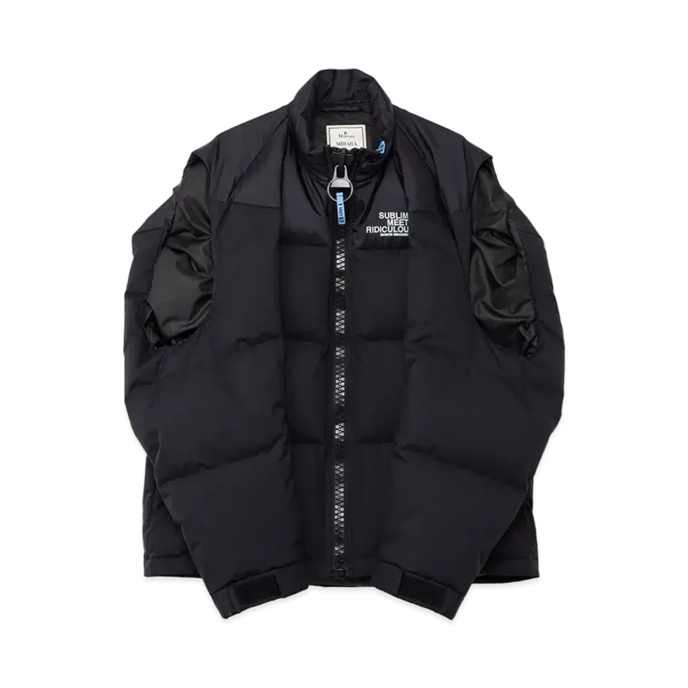 Maison MIHARA YASUHIRO Hollowed-Out Down Vest "Black"