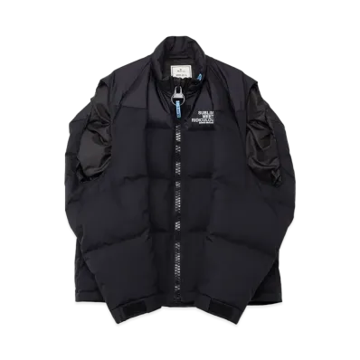 Maison MIHARA YASUHIRO Hollowed-Out Down Vest "Black"