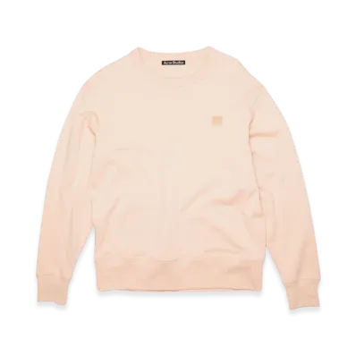 Acne Studios Fairview Face Crewneck Sweatshirt "Powder Pink"