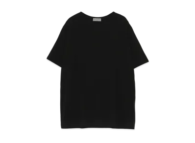 Yohji Yamamoto Pour Homme 30/-ULTIMA PLAIN STITCH NEW ROUND NECK SHORT SLEEVES "Black"
