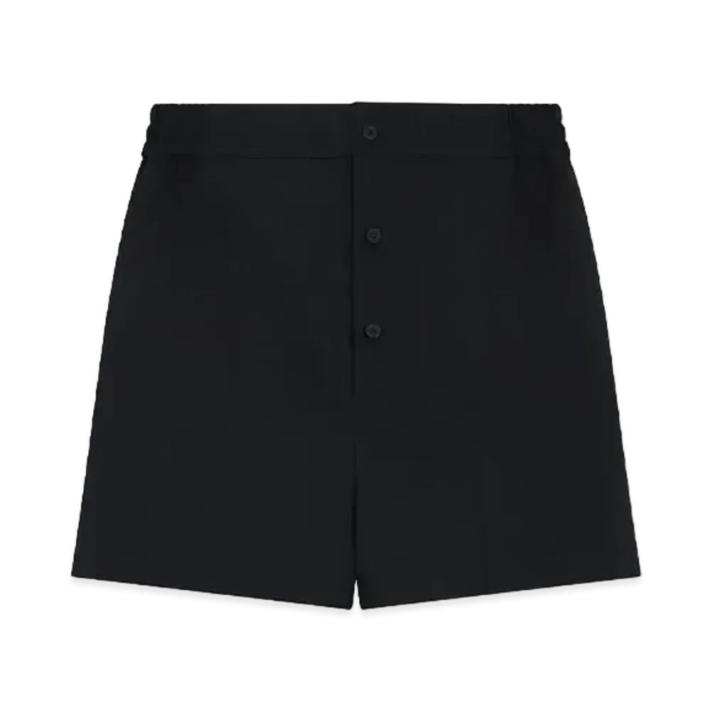 WE11DONE Button Shorts "Black"