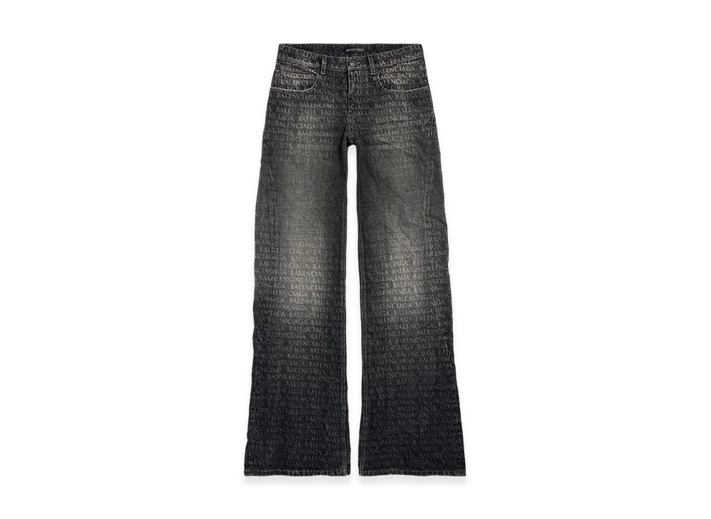 BALENCIAGA Wide Leg Pants "Black"