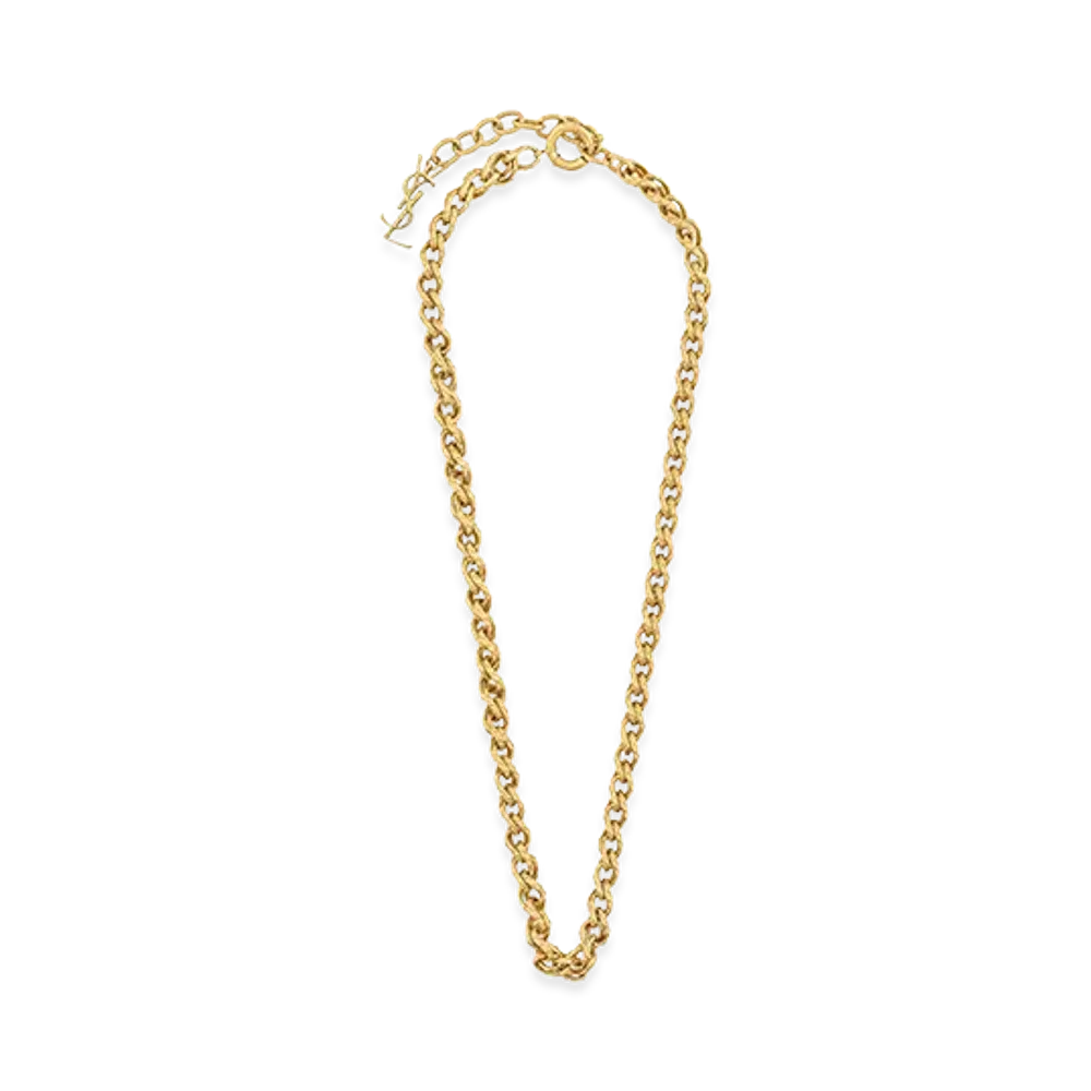 Saint Laurent Women's Golden Rope-Chain Necklace "Gold"