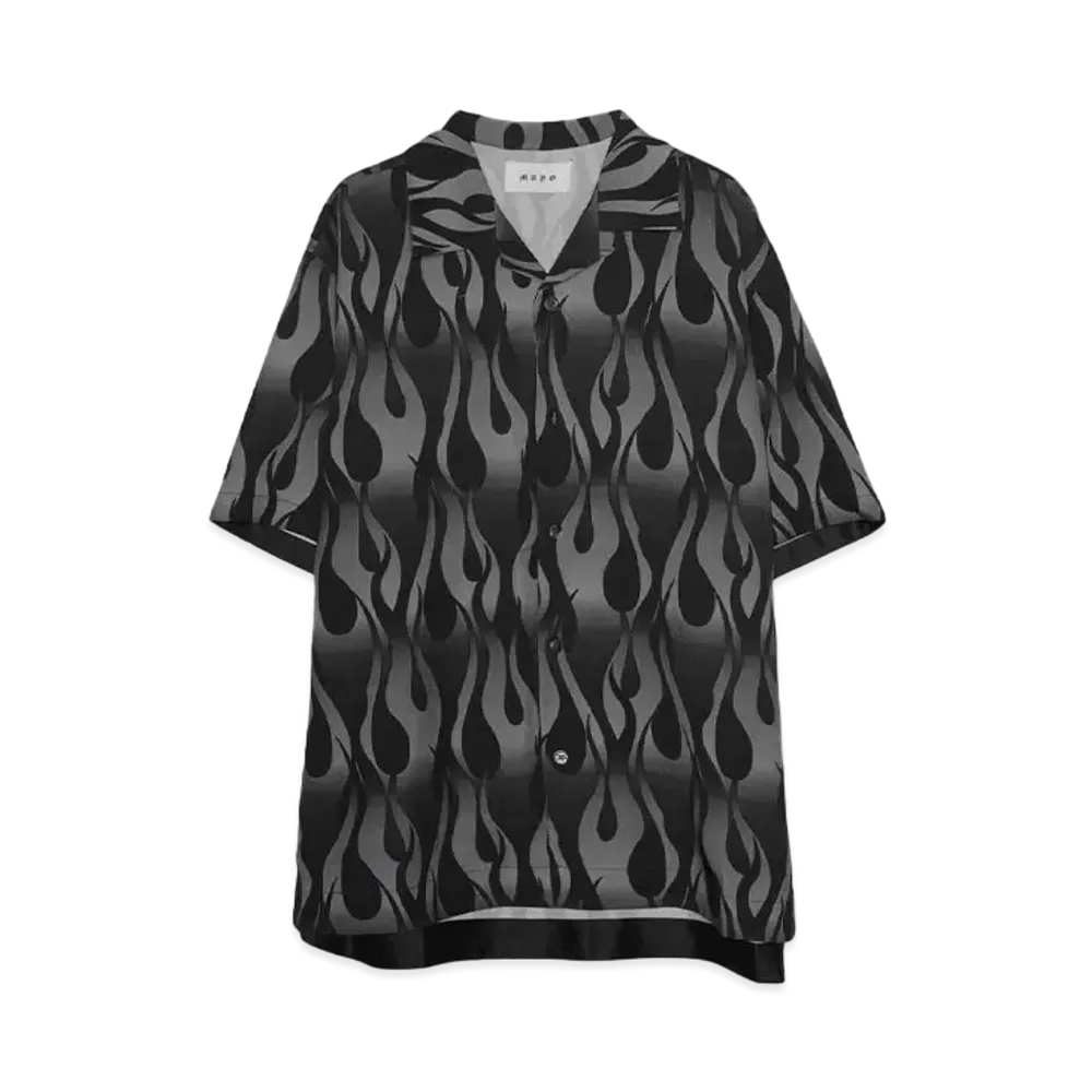 MAYO Fire flame shirts "BLACK"