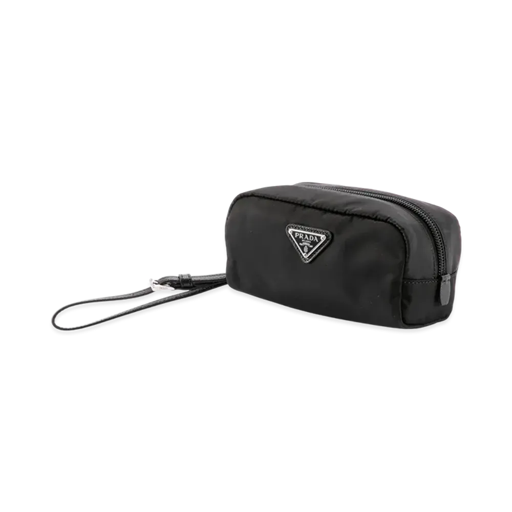 PRADA Renylon Vela With Strap Nyl Pouch "Black"