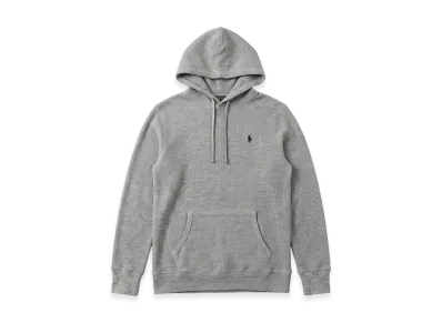 Polo Ralph Lauren Waffle Thermal Pullover Hoodie "Gray"