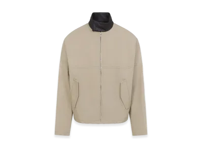 Bottega Veneta Intrecciato Collar Zip Jacket "Beige/Tan"