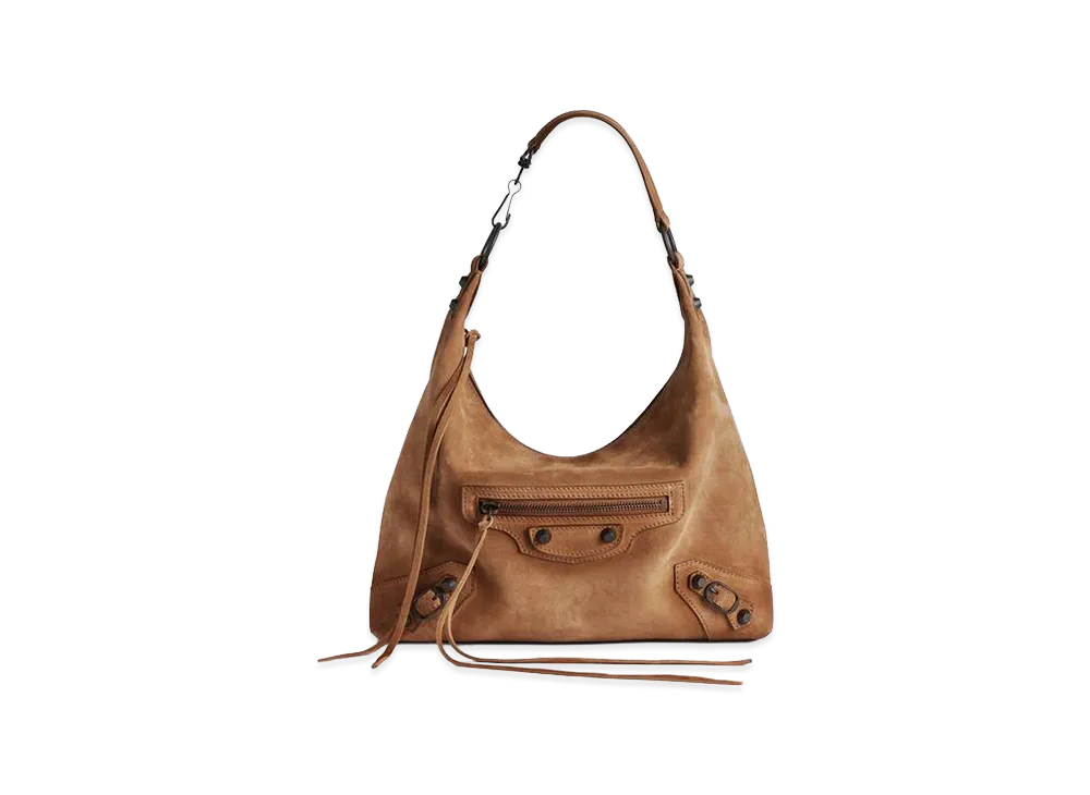 BALENCIAGA Women's Le City Hobo Bag Small "Camel"