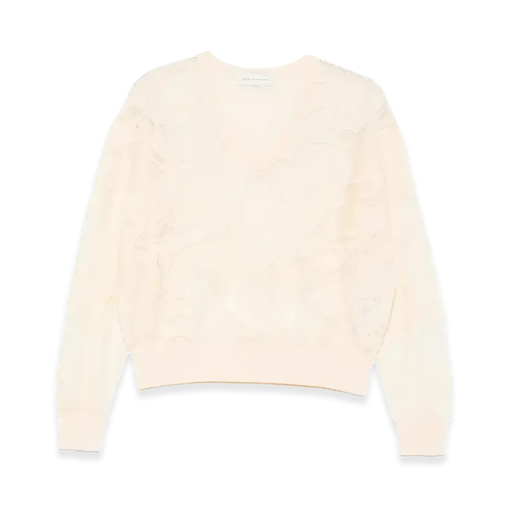 DRIES VAN NOTEN Women's Torion 3733 Wksweater "White"