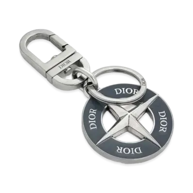 Dior x Stone Island Key Holder Brass and Enamel "Blue"