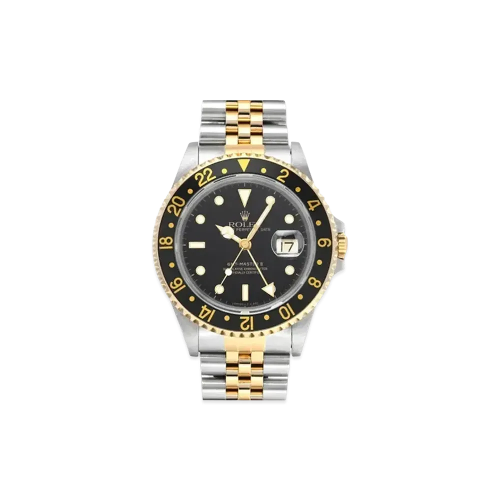 ROLEX GMT Master II "Black/Stainless Steel/Yellow Gold"