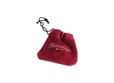 BALENCIAGA Charm Jewelry Pouch "Cherry Red"