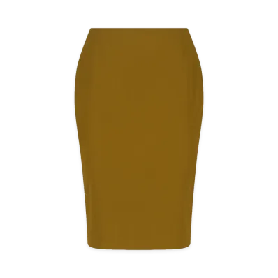 Saint Laurent Women's Skirts "Kaki Dore"