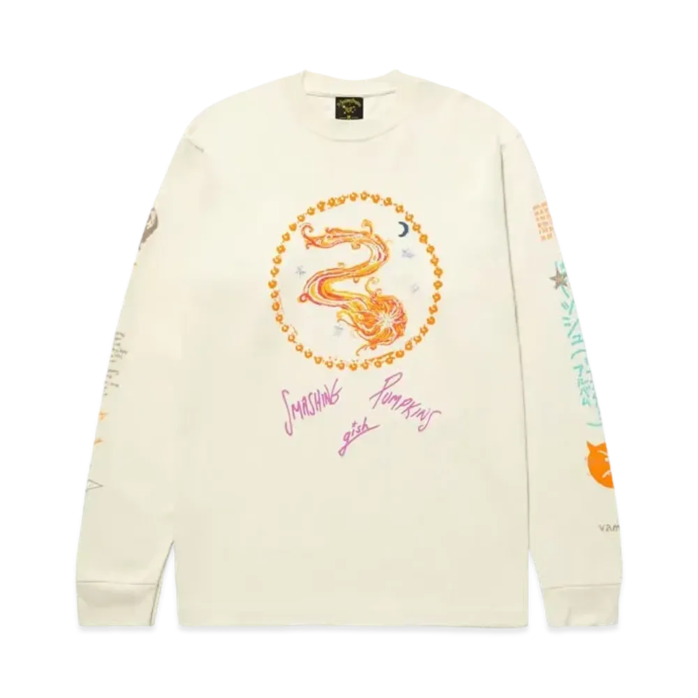 HUF x Smashing Pumpkins Crush LS Tee "Bone"