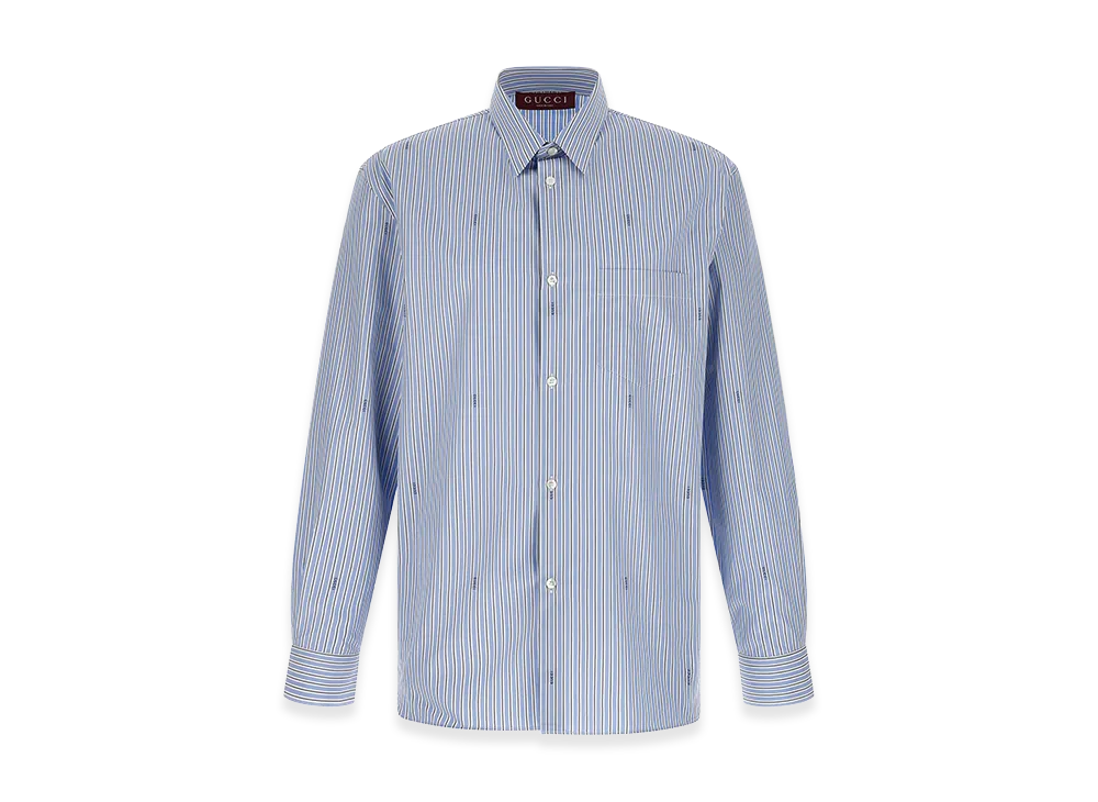 GUCCI Fil Coupe Shirt "Light Blue"