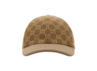 GUCCI Embroidered Wool Baseball Cap "Printed"