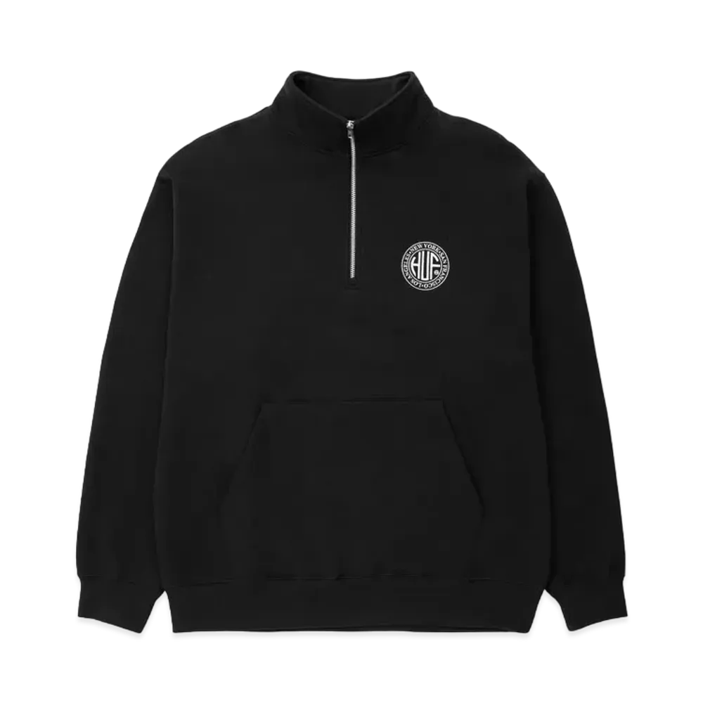 HUF Regional Half Zip Fleece "Black"