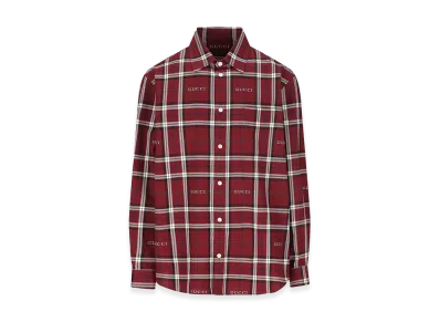 GUCCI Tartan Shirt "Red"