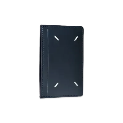 Maison Margiela Leather Small Cardholder "Slate Blue"