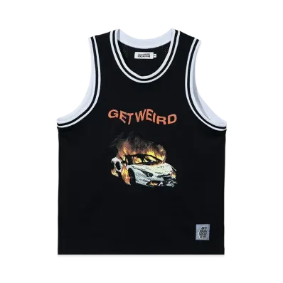 ANTI SOCIAL SOCIAL CLUB Burnout Basketball Jersey "Black"