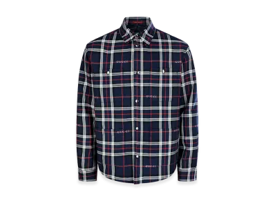 GUCCI Embroidered Cotton Shirt "Blue"