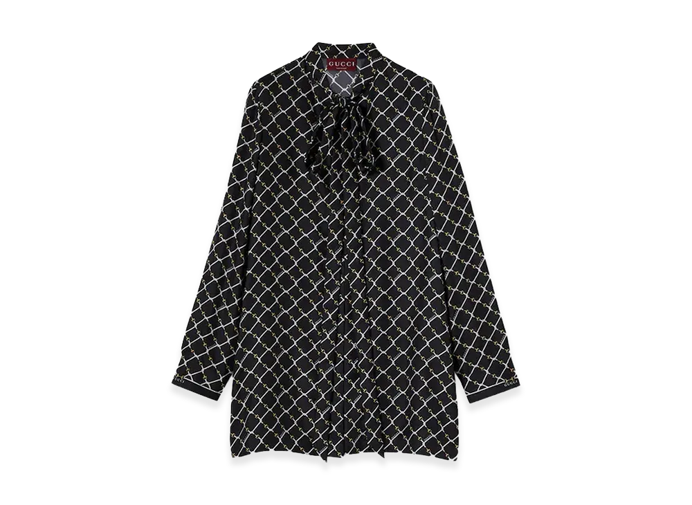 GUCCI Women's Printed Silk Mini Dress "Printed"