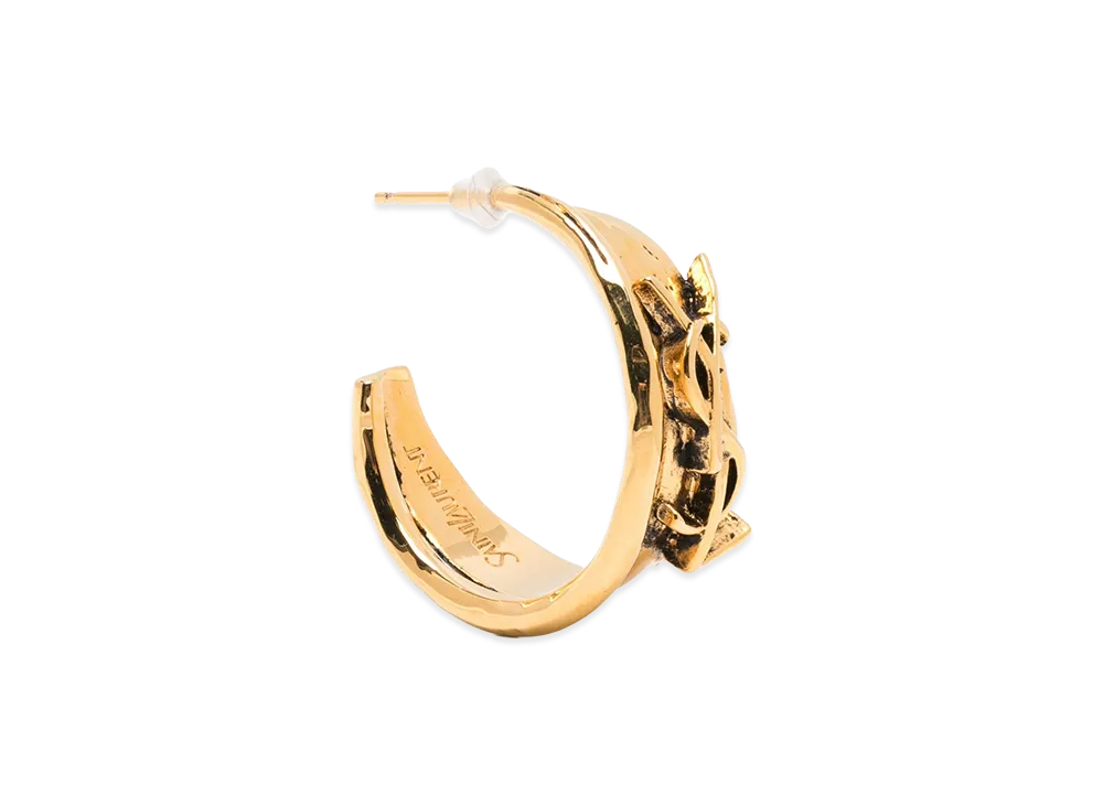 Saint Laurent Women's Metal Earrings "Gold"