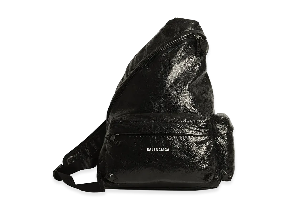 BALENCIAGA Explorer Single Strap Backpack "Black"