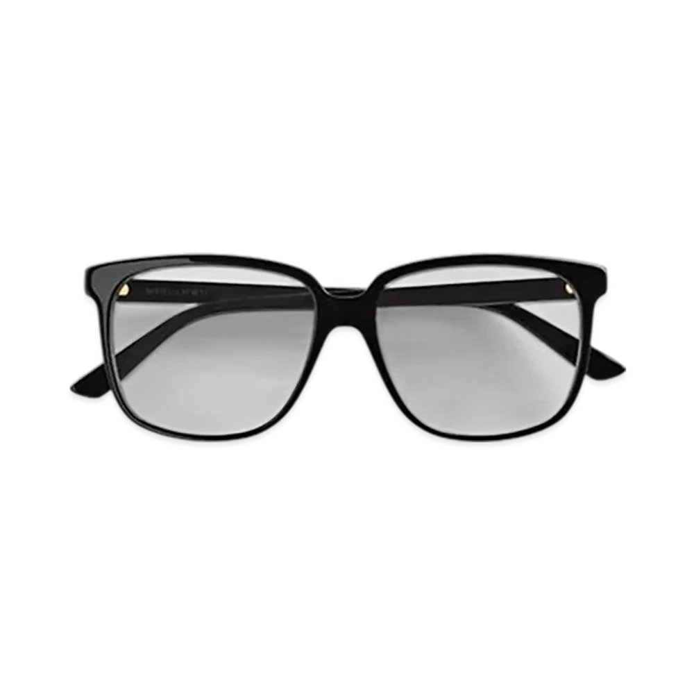 Bottega Veneta Classic Square Eyeglasses "Black/Transparent"