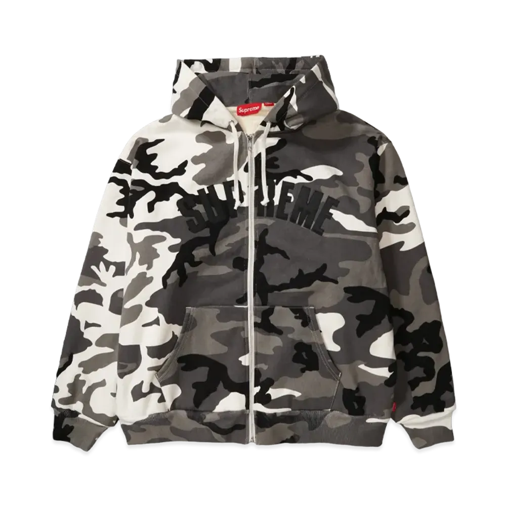 Supreme Arc Thermal Lined Zip Up Hooded Sweatshirt (25AW) "Snow Camo"