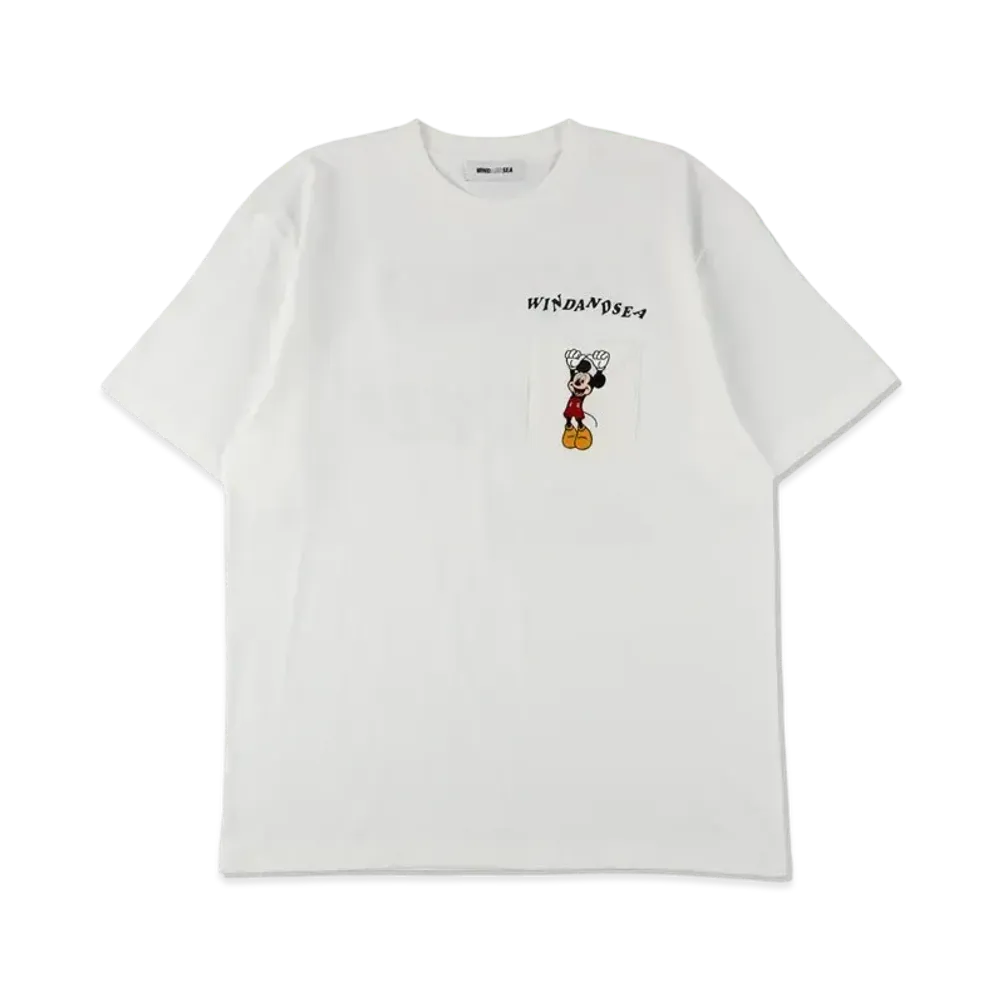 WIND AND SEA Hanging Mickey / Tee "White"
