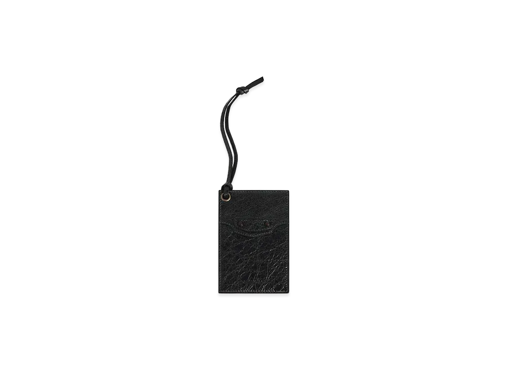BALENCIAGA Le City Charm/Keyring Card Holder "Black"