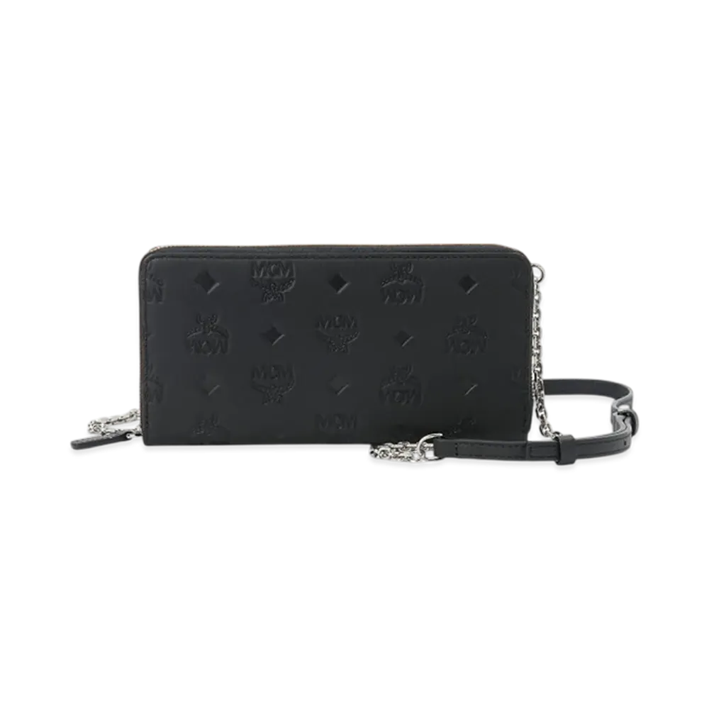MCM Aren Zip-Around Wallet "Black"