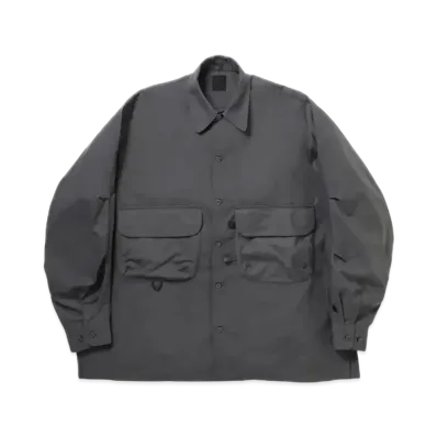 DAIWA PIER39 Tech Sports Open Collar Shirt L/S "Charcoal"