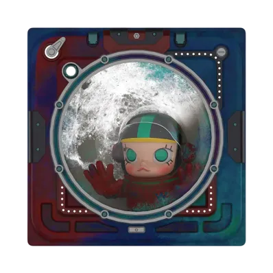 POP MART MEGA SPACE MOLLY Hello,Moon <IN SPACE> 3D Painting