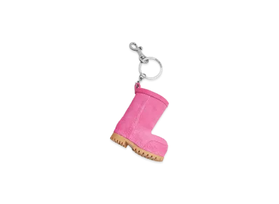 BALENCIAGA Women's Charm/Keyring Mini Alaska Boots "Pink"