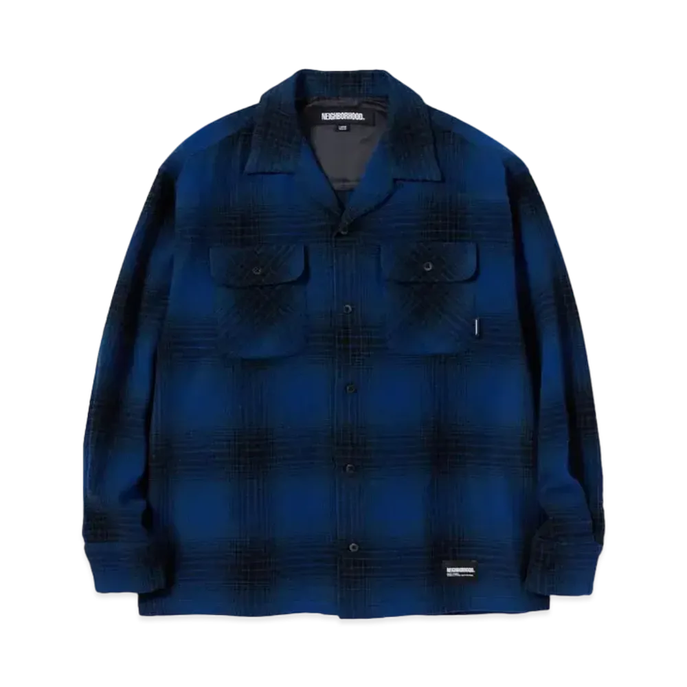 NEIGHBORHOOD Wool Hombre Check Shirt LS "Blue"