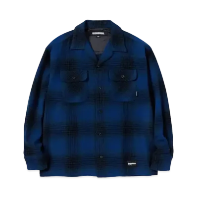 NEIGHBORHOOD Wool Hombre Check Shirt LS "Blue"