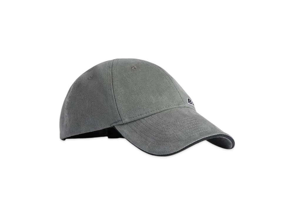 BALENCIAGA Tilted Typo Cap "Dark Heather Grey"