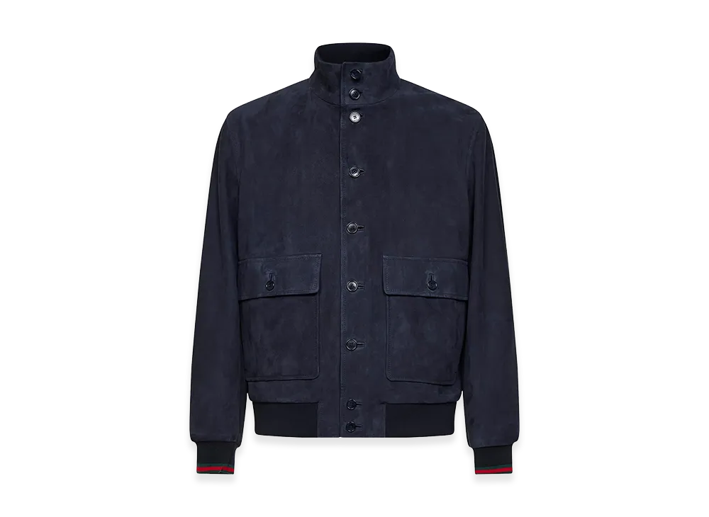 GUCCI Suede Jacket "Blue"