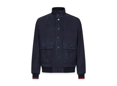 GUCCI Suede Jacket "Blue"