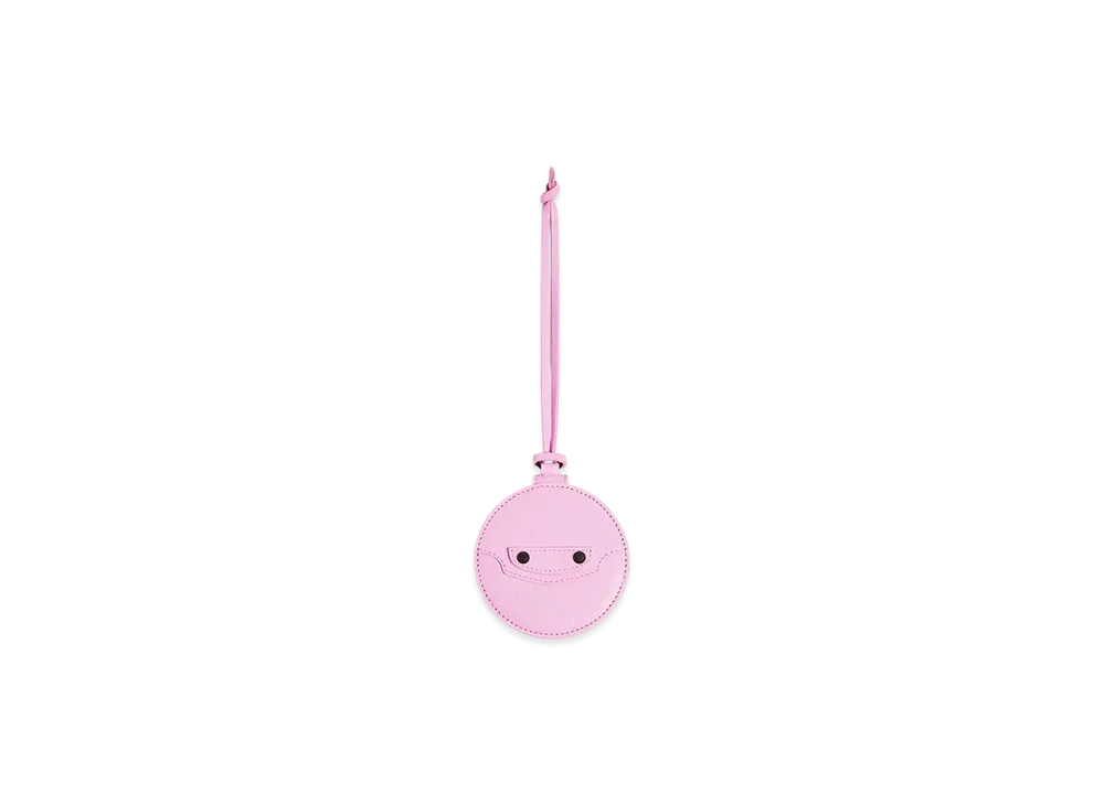 BALENCIAGA Le City Round Mirror Charm "Bubbly Pink"