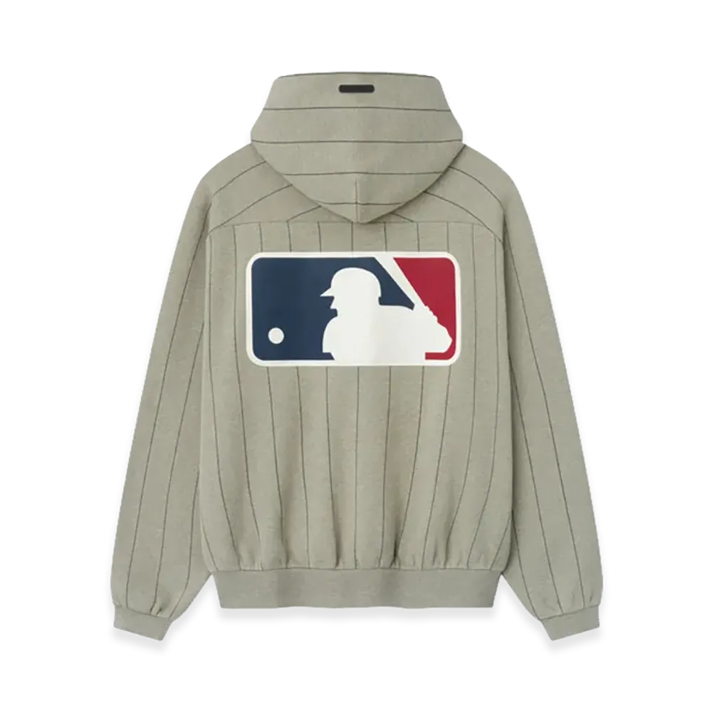 FEAR OF GOD x MLB MLB Raglan Sport Hoodie "Seal Heather W Black Pinstripes"